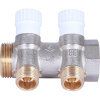 Коллектор 2 выхода STOUT 1"x1/2" плоское уплотнение SMB 6852 011202